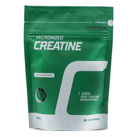 Креатин моногидрат, 100%  Creatine Monohydrate, Progress Nutrition, порошок, 300 г